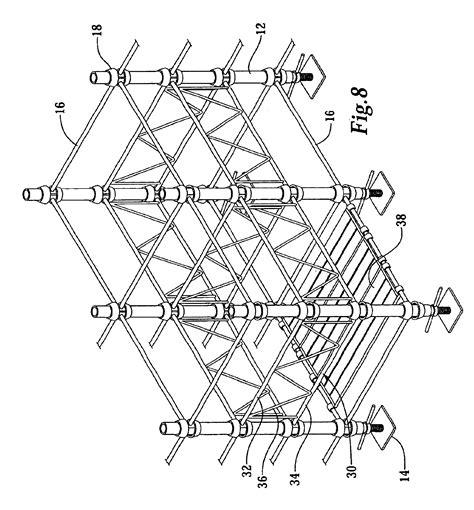 patent  scaffolding system  improved safety structures  connecting members