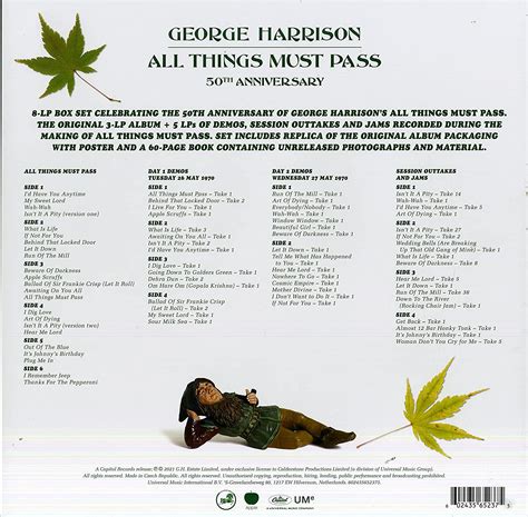 George Harrison All Things Must Pass 180 Gram Vinyl Super Deluxe 8 Lp