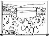 Mecca Drawing Kaaba Coloring Getdrawings Pages sketch template