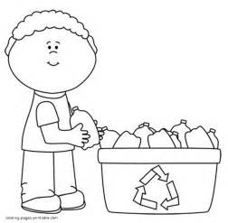 recycling coloring pages  kids