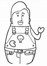 Higglytown Electrician sketch template