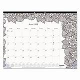 Academic Blueline Pad Desk Calendar Coloring Pages sketch template