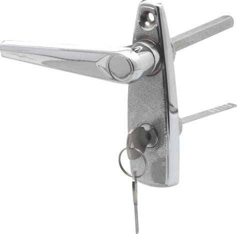 prime  gd garage door  handle  key lock unit chrome plated finish