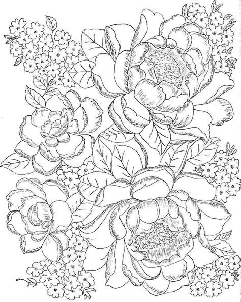 coloring pages flowers roses flower page printable coloring sheets page
