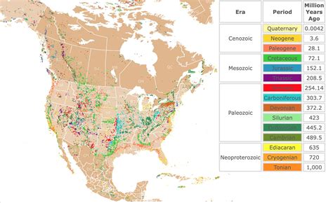 fossils  north america