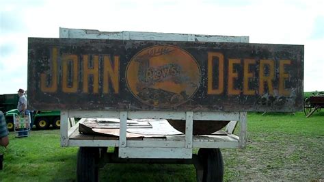 old john deere plow sign sells for 6k