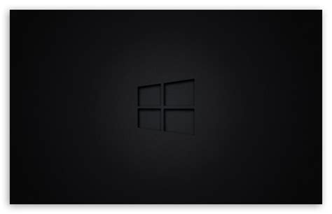 Windows 10 Black Ultra Hd Desktop Background Wallpaper For