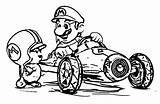 Mario Kart Coloring Pages Color Printable Drawing Print Super Kids Colouring Donkey Draw Customization Wecoloringpage Kong Games Driving Yoshi Getdrawings sketch template