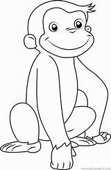 Curious George Pages Coloring Sitting Color Face Printable Kids Getcolorings Coloringpages101 Cartoon Epic sketch template