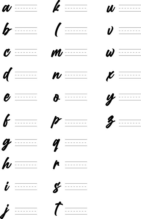 modern calligraphy practice sheets printable
