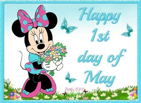 minny mouse wishing  happy st day   st day good morning