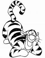 Tigger Coloring Pages Print Down Lying Kids Clipart Printable Color Drawings Printables Library Popular sketch template