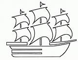 Boat Coloring Drawing Ship Kids Pages Boats Boston Tea Cliparts Clipart Party Fishing Fatel Razack Colouring Drawings Sailboat Template Outline sketch template
