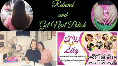 lily salon body massage  spa rebonding  gel nail polish