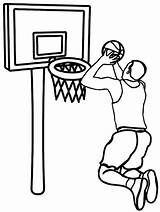 Basketball Coloring Cool sketch template