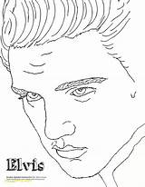 Elvis Coloring Pages Presley Template Printable Sheet Johnny Cash Color Print Getcolorings Templates Visit Popular Library Clipart Pop Line sketch template