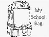 Things Bag Kids Bring School Identify Learn sketch template