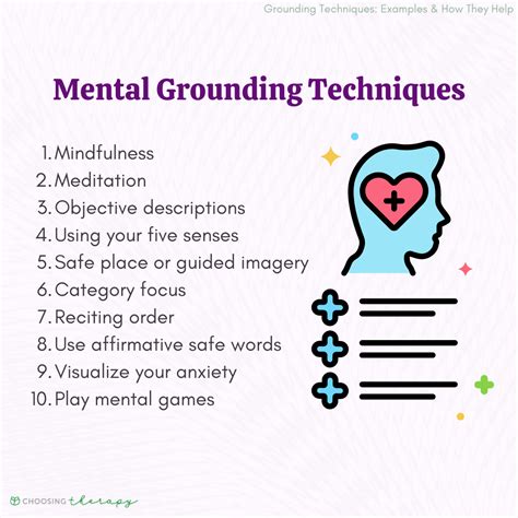 simple grounding techniques printable templates