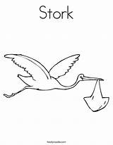 Cegonha Stork Pintarcolorir sketch template