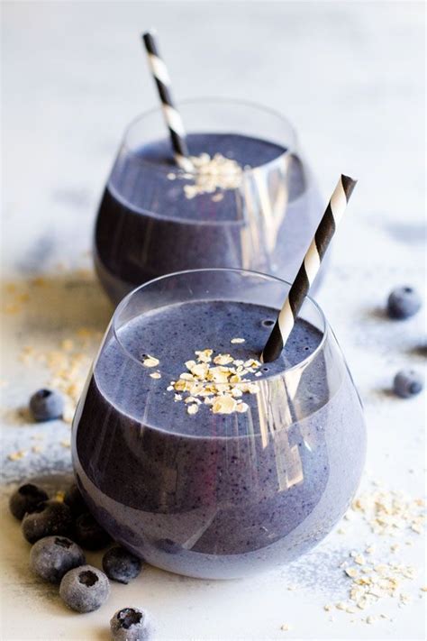 blueberry protein breakfast smoothie recipe    healthy
