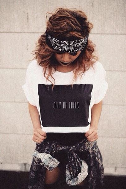 Bandana Black And White Dope Fresh Hipster Outfit Perfect Style