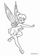 Coloring Pages Tinker Bell Tinkerbell Printable Girls sketch template