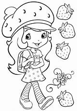 Strawberry Shortcake Coloring Pages Cartoon Print sketch template