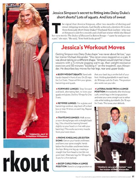 Jessica Simpson Workout And Diet Her Weight Loss Secrets