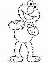 Elmo Coloring Face Cute Pages Printable Sesame Street sketch template