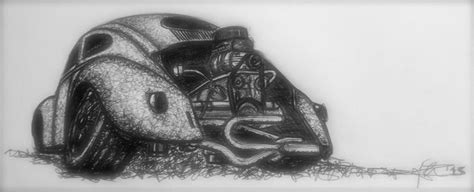 supercharged vw beetle on gasburners doodled by 632 for