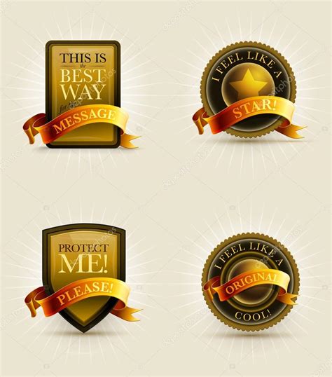 badge collection stock vector  sgursozlu