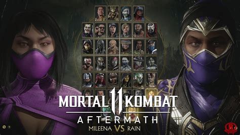 Mortal Kombat 11 Ultimate All Characters Dlc Rambo Mileena Rain