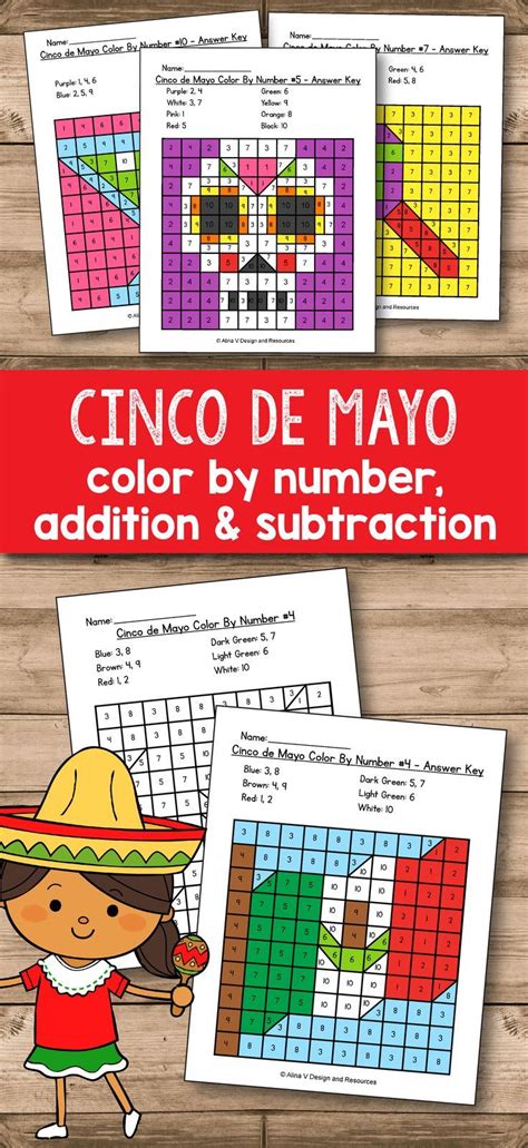cinco de mayo activities  worksheets  preschool kindergarten