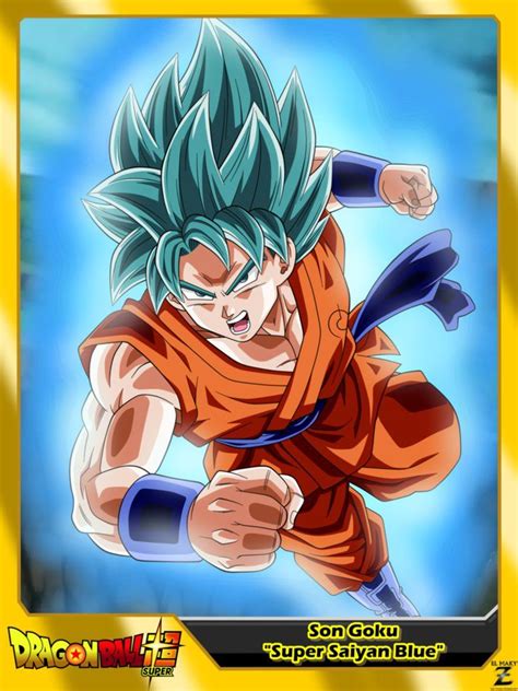 Dragon Ball Super Son Goku Super Saiyan Blue By El
