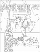 Coloring Wine Adult Book Pages Enthusiast Wines Inside Color Designlooter Winemag Magazine Choose Board 18kb 1159 1500px sketch template