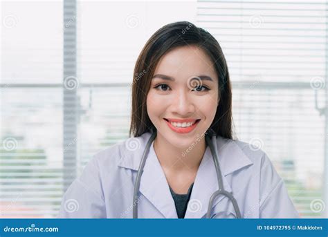 Portrait Of Asian Medical Physician Doctor Woman Stock Image Image Of
