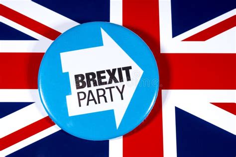 brexit party badge   uk flag editorial image image  logo patriotic