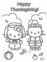 Thanksgiving Coloring Pages Kitty Hello Sheets Printable Kids Adults Color Children Printables Turkey Preschool Colouring Disney Supercoloring Print Drawing Happinessishomemade sketch template