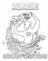Coloring Aquarius Pages Zodiac Leo Sign Signs Star Print Astrology Visit Adult Novelty Getdrawings sketch template