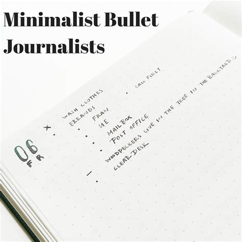 minimalist bullet journalists bullet minimalist  journaling
