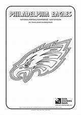 Nfl Coloring Pages Eagles Logos Philadelphia Teams Football Cool American Printable Team Print Logo Book Nfc Kids East Bowl Super sketch template