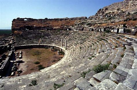 mileto turkey theatres amphitheatres stadiums odeons ancient greek roman world teatri odeon
