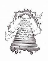 Heaven Stairway Gates Interfaces Dove Sketches Remembrance Forearm Religious sketch template