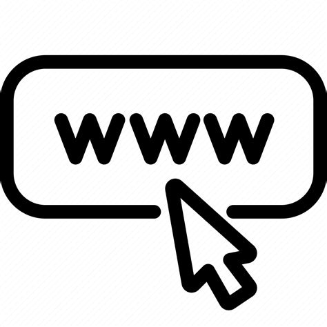 website click www url button icon   iconfinder