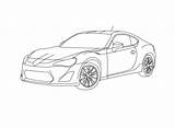 Brz Toyota sketch template