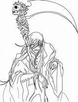 Undertaker Butler Kuroshitsuji Dios Guerra Illustrador Colorare Modo Ausmalbilder Printable Drawings sketch template