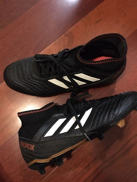 good preowned condition mens sz  black adidas cleats soccer cleats cleats