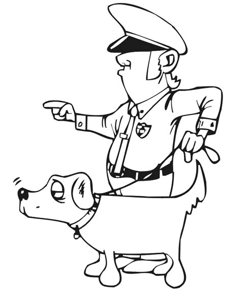 police dog coloring pages coloring home