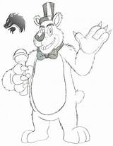 Fazbear Withered Disneyfied Tediz sketch template