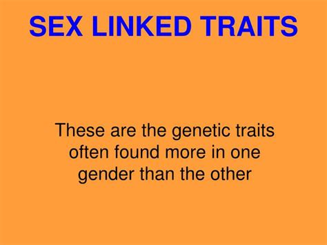 ppt sex linked traits powerpoint presentation free download id 6783448